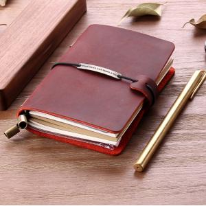 Opp Pack ROHS Custom Leather Notebook Covers Calendar 3C Sewing