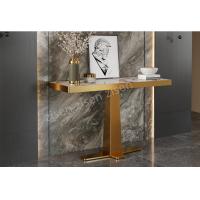 China ElegaCross Insert Ceramic Marble Console Table With Sophistication on sale