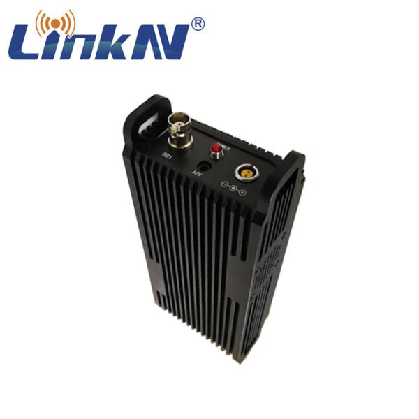 Rugged Broadcast COFDM Video Transmitter SDI 1080p FHD CVBS Low Delay AES256 Encryption