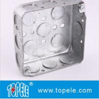 China TOPELE 52151 / 52161 / 52171 Galvanized Steel Square Electrical Outlet Box on sale