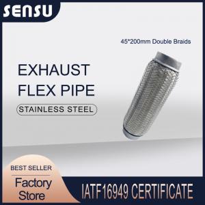 Stainless Steel Double Braids Auto Exhaust Flexible Pipe 45X200mm