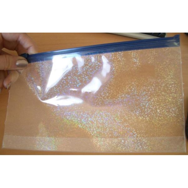 Bagease Star pack Rainbow Shiny Transparent Foil Resealable Stand Up Pouch For Earrings Packaging Cosmetic Tools Packing