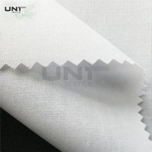 China Collars & Cuffs White Shirt Interlining Plain Weave With HDPE Coating supplier