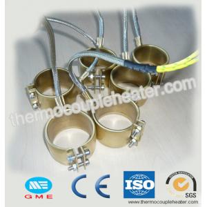 Brass Nozzle Coil Heaters Extruder Band Mica Heater With Stainless Steel Braided Wire