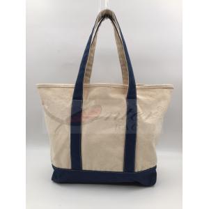 China Natural Cotton Canvas Tote Bags With Lots Of Pockets Large Capacity ECO Material wholesale