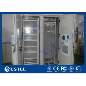 China Dustproof Two Compartments Base Station Cabinet Outdoor With Cooling System supplier