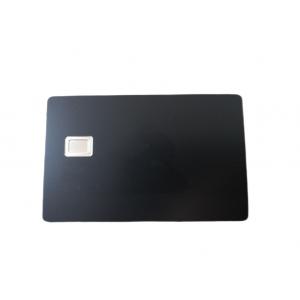 China Metal Steel Matt Black Debit Card Hico Magnetic Strip Silver Edges supplier
