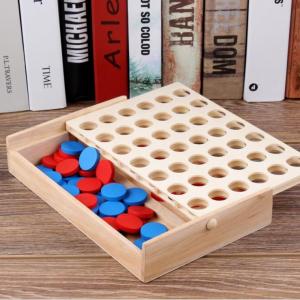 Row Educational 4cm Wooden Chess Pieces Set Children Birthday Gift