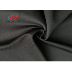 China 280 GSM Black Scuba Crepe Fabric , Scuba Knit 4 Way Stretch Spandex Fabric supplier