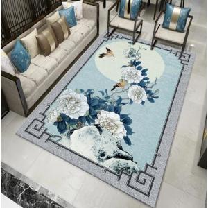 Washable Polyester Fiber Classic Bedroom Floor Carpets Rectangle Living Room Floor Carpets
