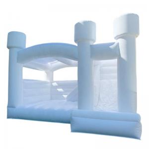 New All White Wedding Bounce House Slide Inflatable White Castle Outdoor Cheap Bouncy Jumping Castle with ball pit