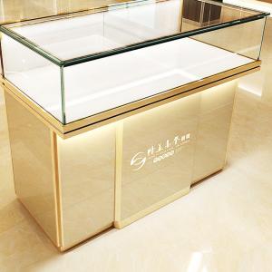 China Glass Custom Retail Display Cases Shop Counter Jewellery Versatile Showroom supplier