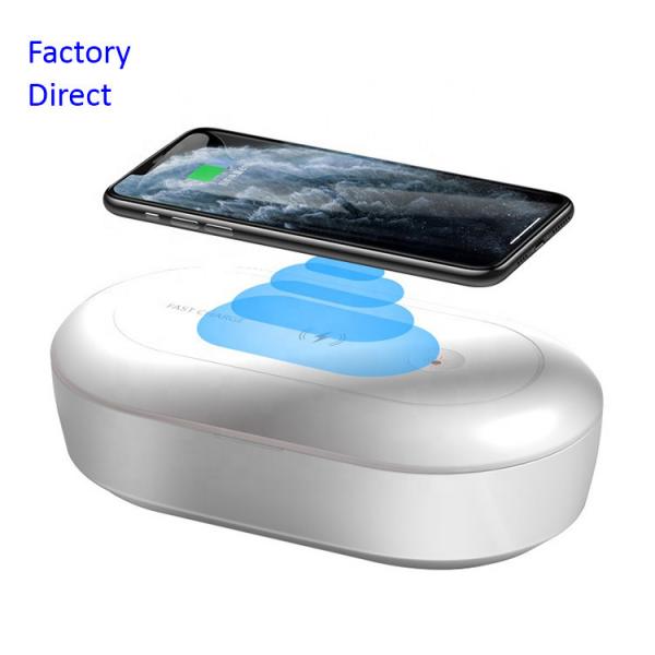 UV Light Cell Phone Sanitizer Wireless Charger Box Fits Fit All Phones Below 6.5