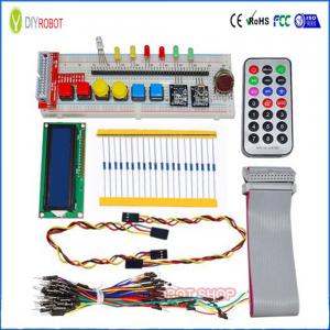 GPIO Starter Kit for Raspberry Pi T-Cobbler 1602 LCD RGB Leds DS18B20 IR Remote with 830 point Breadboard