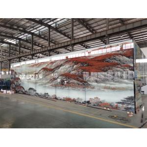 China 5mm Thickness 3D Digital Printed Tempered Art Glass For Building Doors supplier