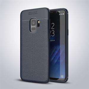 New design Soft TPU mobile phone case For Samsung Galaxy S9 Litchi leather TPU case