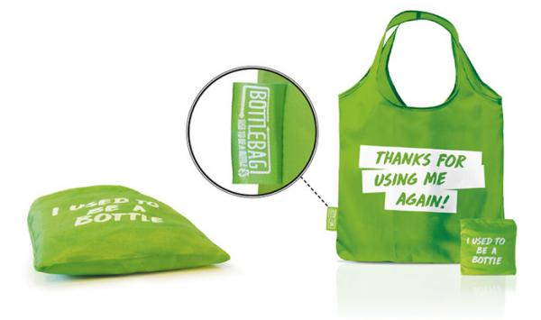 Eco - friendly Custom Tote Bags For Advertising / Recycled RPET Shopping Bag