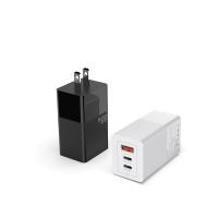 65W 3 Port PD GaN Charger QC4.0 Usb C Wall Adapter For IPhone