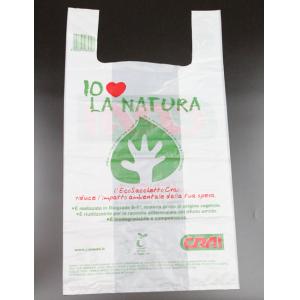 China Grocery Supermarket Biodegradable Plastic T Shirt Bag supplier