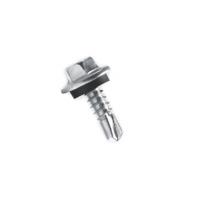 China DIN / ANSI Standard Chipboard Wood Screws , Hex Washer Self Drilling Screw on sale
