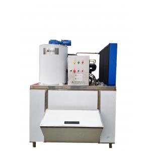 High Quality Material SS304 Stainless Steel 1.5ton/Day Ice Flake Machine Flake Ice Maker with Stainless Steel Ice Bin