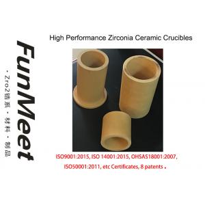 HIGH TEMP COMPOSITE ZIRCONIA CERAMIC CRUCIBLE , SMELTING CRUCIBLE FOR TI ALLOY AND NOBLE METAL