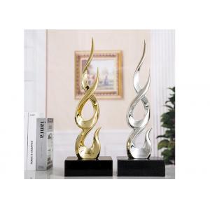 China Nano Plating Gold Silver Outdoor Fiberglass Sculpture for Garden Home Decoration supplier