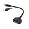 SATA 7 + 15P Male To USB 3.0/USB 2.0 2 In 1 2.5Inch Hard Drive Data Cable
