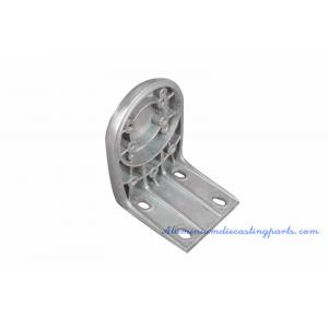 China Silver Powder Coated Aluminium Die Casting Process Services For Curtain Spiale Bracket supplier