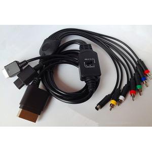 China All IN1 S-AV Component Video game Cable for P2 / P3 / WII / WII U / XBOX360－RM3HC1 supplier