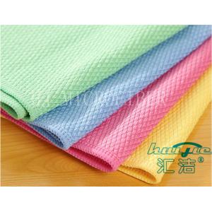 Red / Blue / Yellow Washable Microfiber Glass Cleaning Cloth For Window Cleaning