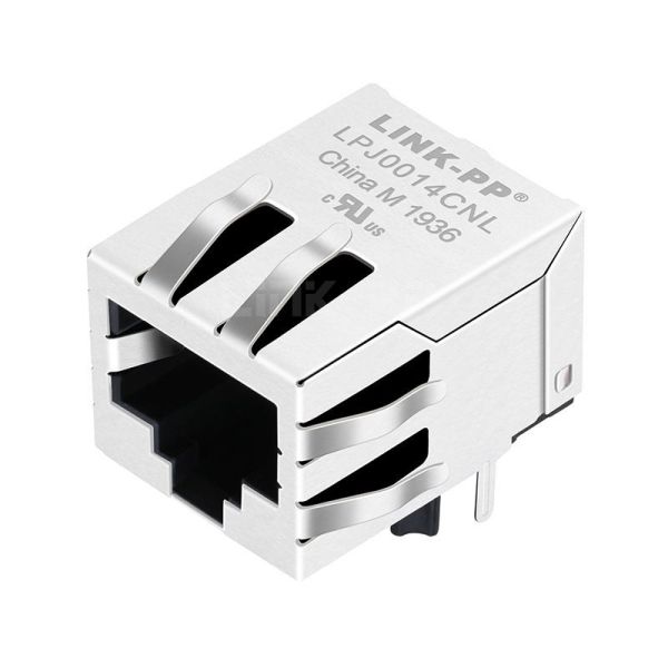 China Halo LJ-H41S1B-01-F Совместимая LPJ0014CNL 100 Base-T Single Port RJ45 8P8C Модульный выключатель без светодиодов supplier