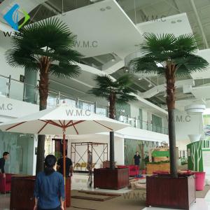 Outdoor Indoor Artificial Palm Trees Long Use Life No Color Fade Easy Clean