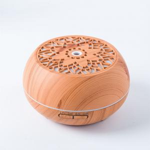 China 500ml Household Wood and Glass Essential Oil Aroma Diffuser with Remote and RGB LED Light supplier