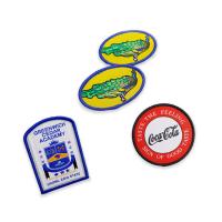 China School Applique Woven Patch Badges , Sew On Embroidered Patches OEM on sale