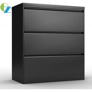 KD Metal 3 Layer Lateral Filing Cabinet Office Storage Cupboard