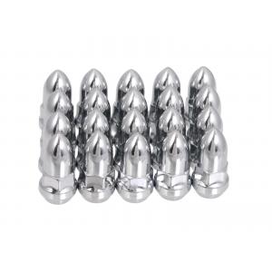 China Silver / Chrome Wheel Lug Nuts Acorn Cone Seat Bullet Bulge Style 7/16X20 supplier