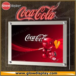 Crystal Acrylic Slim LED Sign Boards Wall Mounted Indoor For Advertising