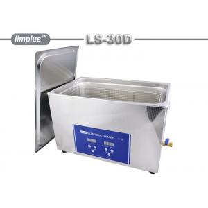 China 30Liter Ultrasonic Cleaning Device , Heated Ultrasonic Parts Cleaner For Electronics supplier