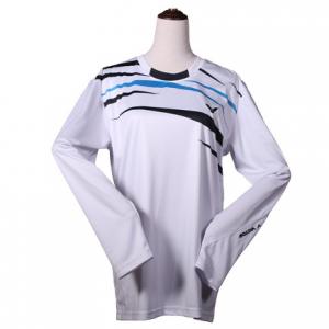 China Polyester White Long Sleeve Custom Made T Shirts O Neck Sport Style For Men supplier