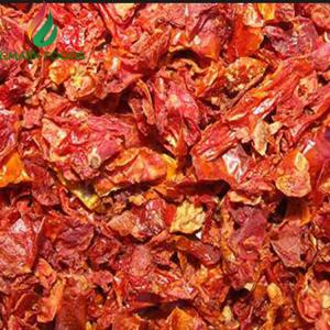 China Red Air Dehydrated Tomato Flakes 9×9mm ISO FDA HACCP Certificate supplier