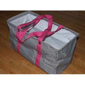 Thirty One Large 21 x 12 x 10 Utility Tote Shopping Laundry Storage Bag PINK