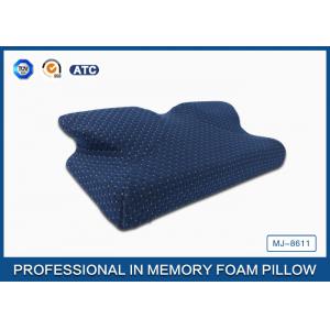 China Newest Moulded Visco Elastic Memory Foam Curved Cooling Gel Pillow Preventing Numb Arm supplier