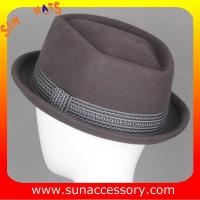 China 5480380 Sun Accessory customized  winner  fashion 100% wool felt hats, men hats and caps wholesaling on sale