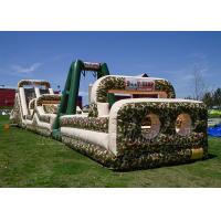China Blow Up Obstacle Course Rental PVC Camouflage Boot Camp Obstacle Course For Adults on sale