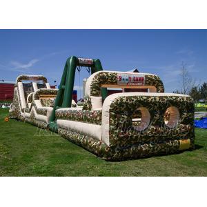 Blow Up Obstacle Course Rental PVC Camouflage Boot Camp Obstacle Course For Adults