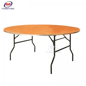 10 Persons Round Hotel 5 Ft Banquet Table Fireproof Wood Board Top