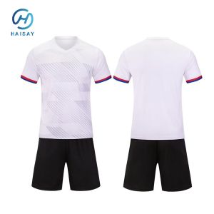 China High-Quality Custom Football Set – Blank Soccer Kit with Short Sleeve Jersey and Shorts – Perfect for Teams and Clubs – Personalize with Embroidery, Printing, or Heat Press wholesale