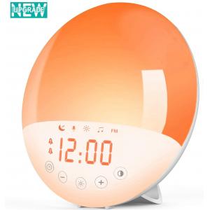 Amazon Alex Google Assistant Home Sunrise Alarm Clock / Sun Lamp Alarm Clock