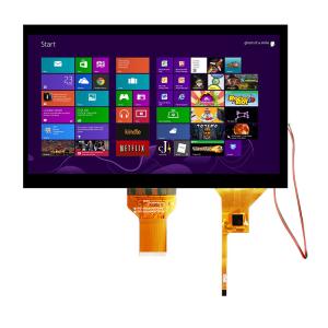 China 10.1 Inch High Brightness TFT LCD With CTP | 1024x600 Resolution LVDS Interface wholesale